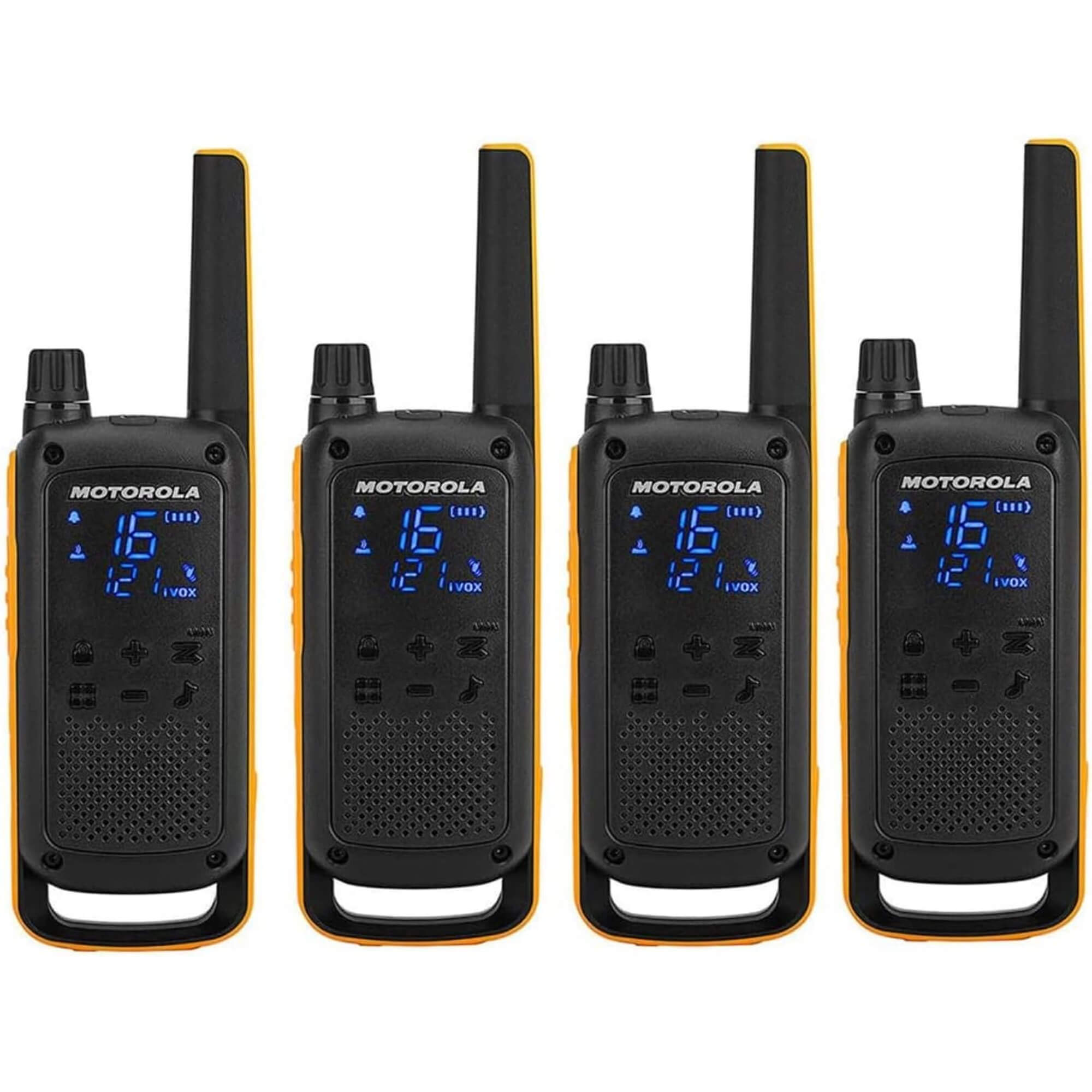 Motorola - T82 Extreme Quad Set Walkie Talkie Talkabout